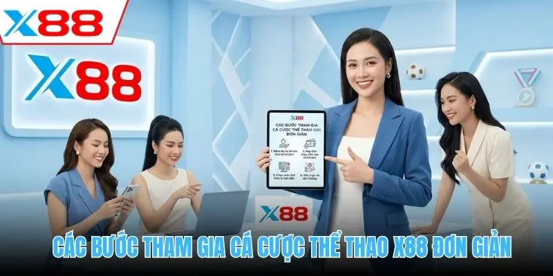 Các bước tham gia cá cược Thể thao X88 đơn giản