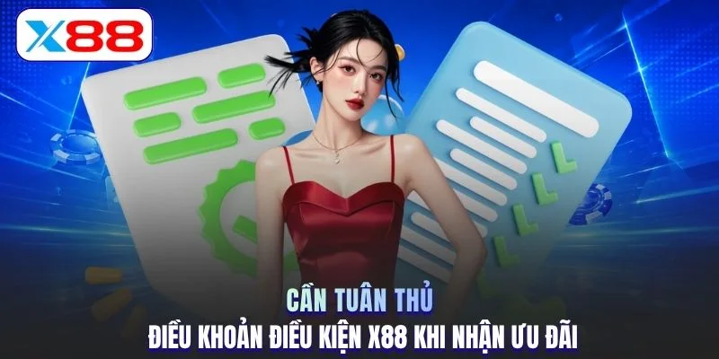 Cần tuân thủ điều khoản điều kiện X88 khi nhận ưu đãi